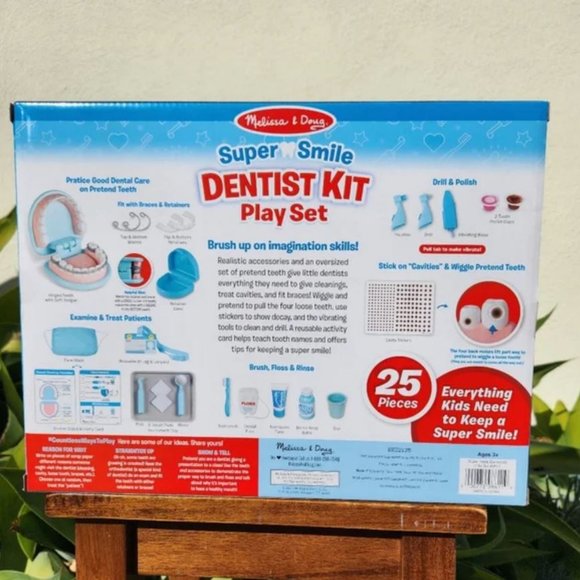 NEW Melissa & Doug Dentist Dental Pretend Play Teeth Set 25-piece Dentures - Picture 3 of 16
